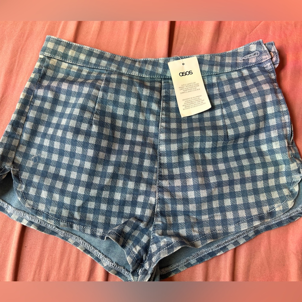 ASOS woman denim short shorts.